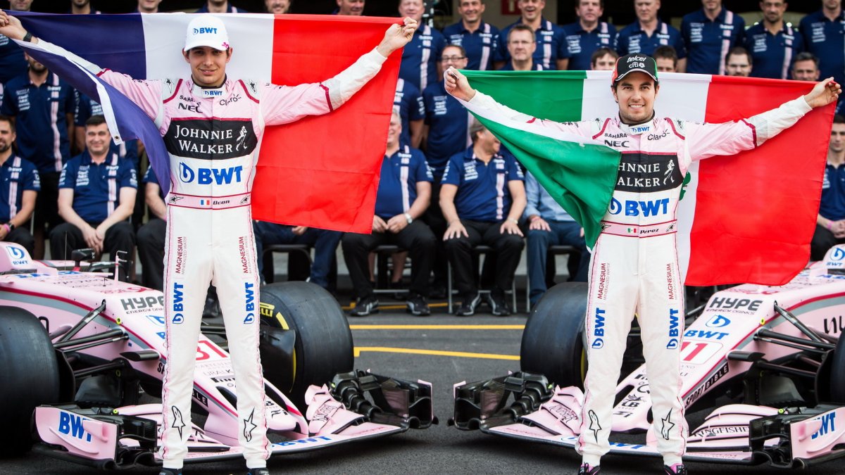 Esteban Ocon a Sergio Pérez v Mexiku