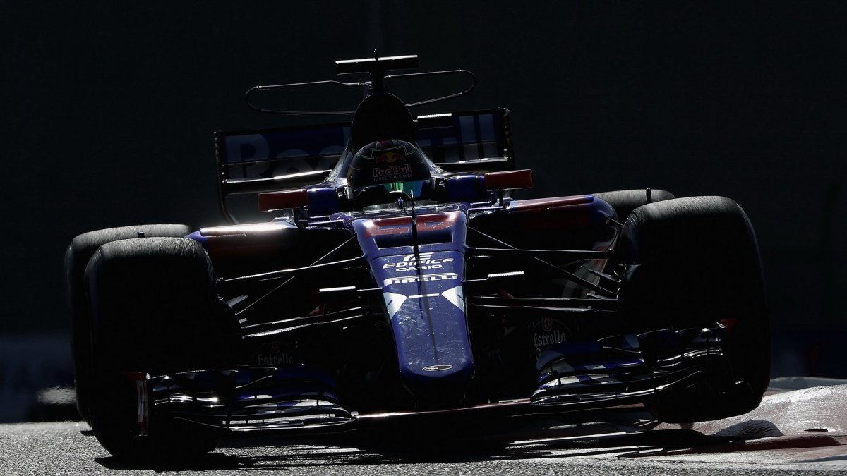 Brendon Hartley v kvalifikaci v Abú Zabí