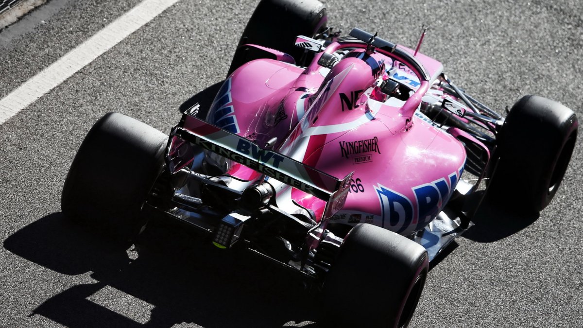 Esteban Ocon v druhých předsezonních testech v Barceloně