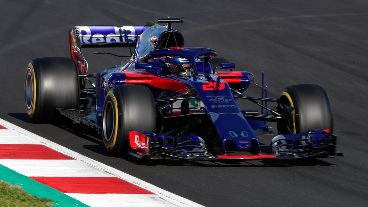 Brendon Hartley v druhých předsezonních testech v Barceloně