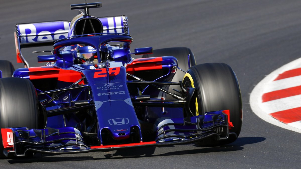 Brendon Hartley v druhých předsezonních testech v Barceloně