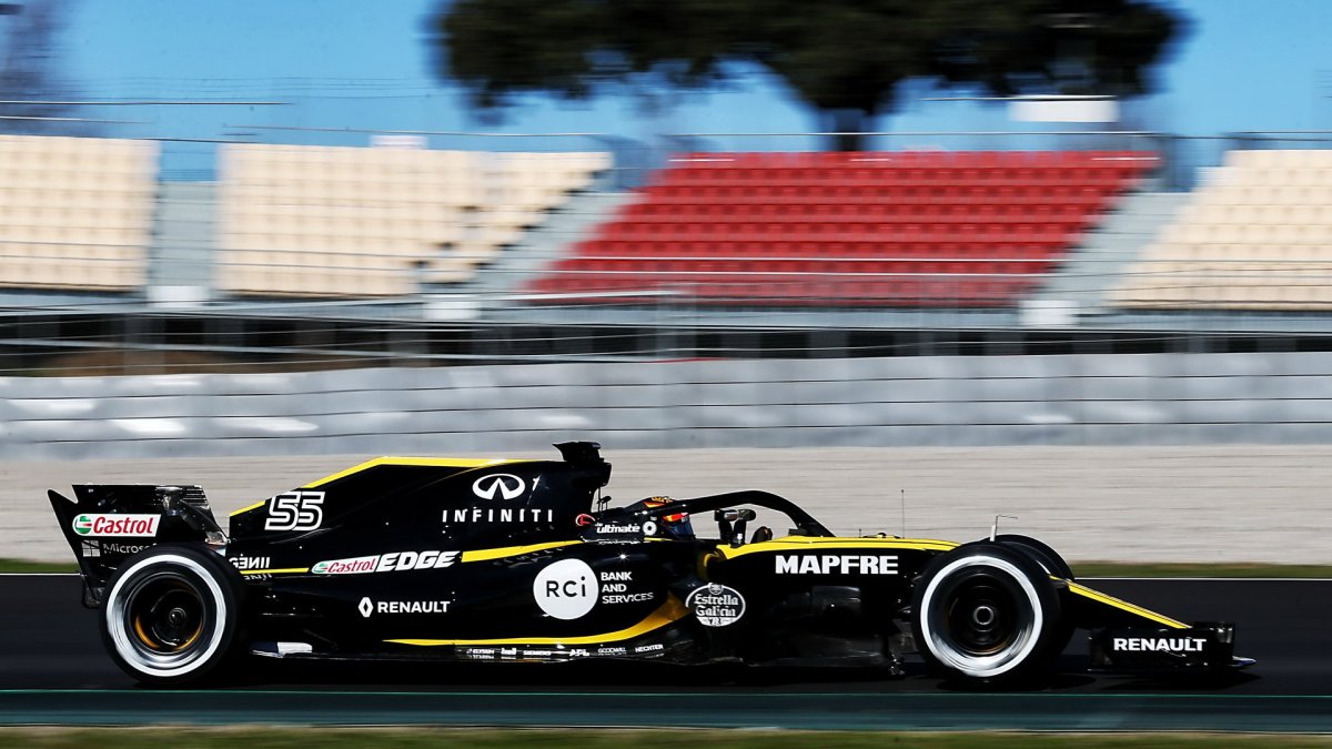 Carlos Sainz v druhých předsezonních testech v Barceloně