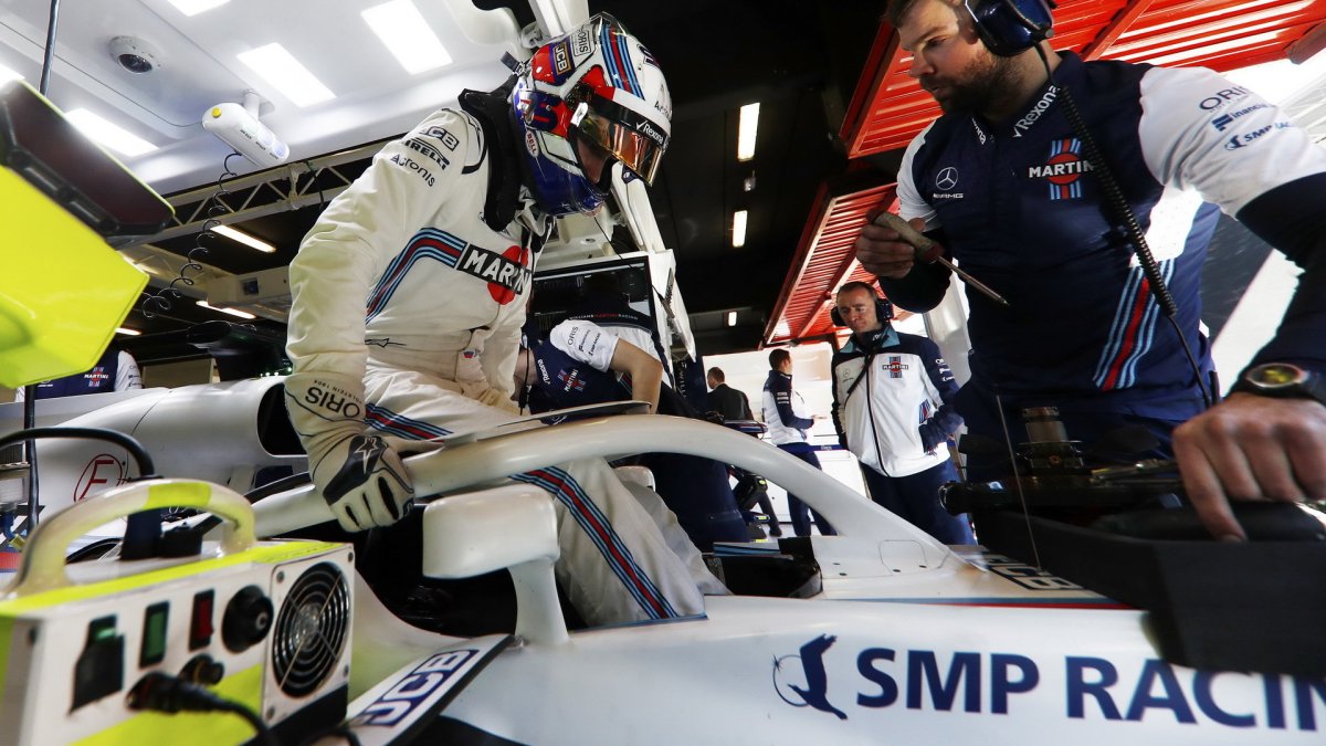 Lance Stroll v druhých předsezonních testech v Barceloně