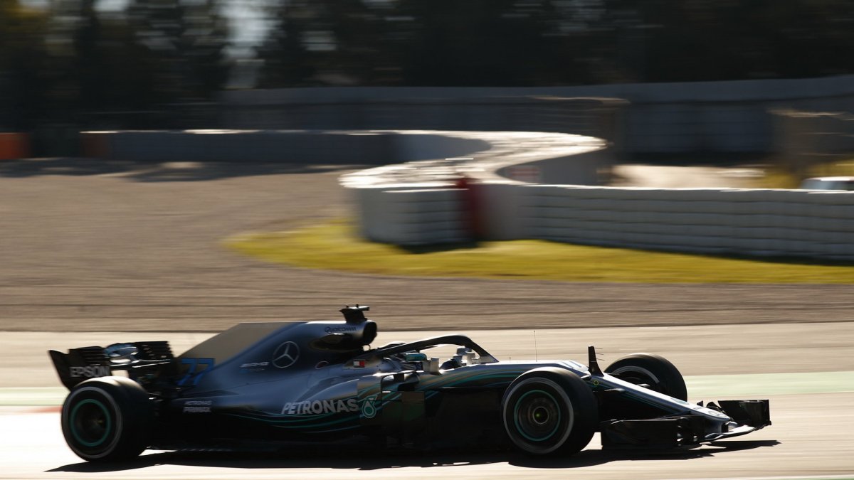 Valtteri Bottas v druhých předsezonních testech v Barceloně