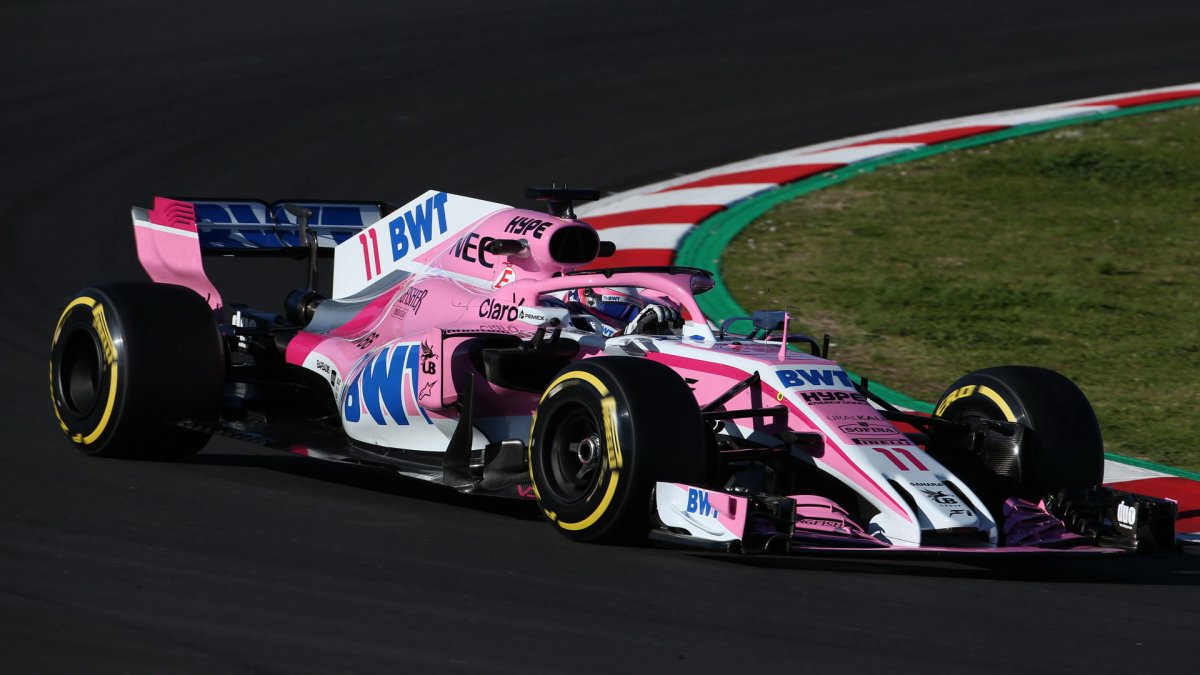 Sergio Perez v druhých předsezonních testech v Barceloně