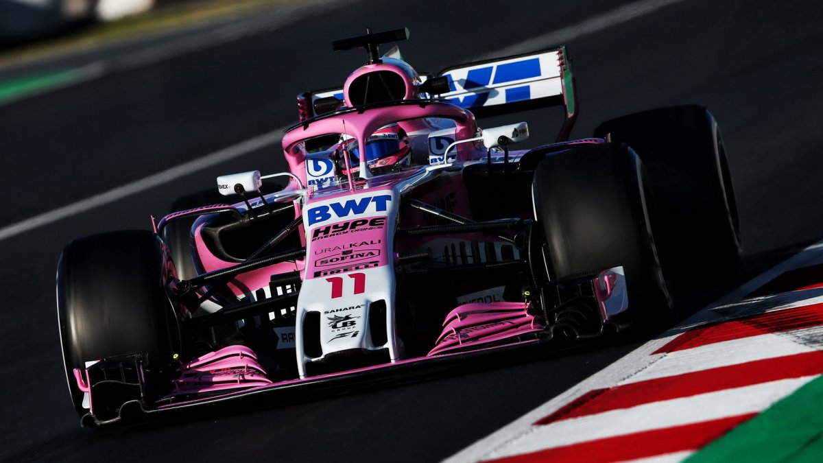 Sergio Perez v druhých předsezonních testech v Barceloně