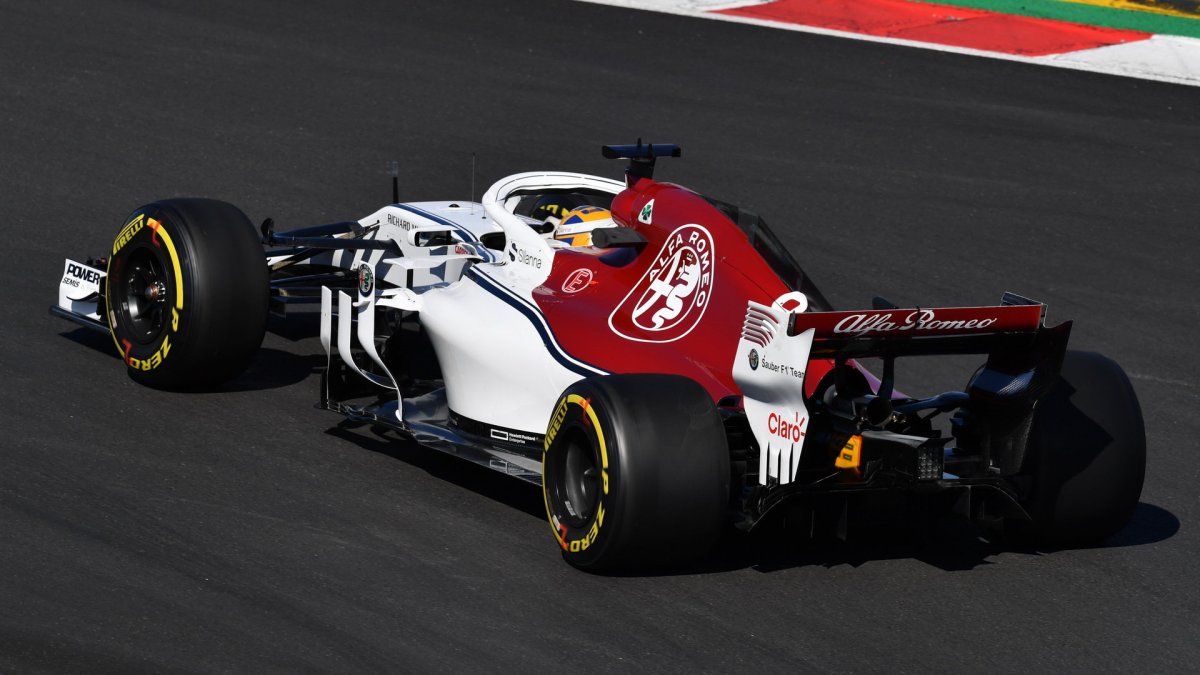 Marcus Ericsson v druhých předsezonních testech v Barceloně