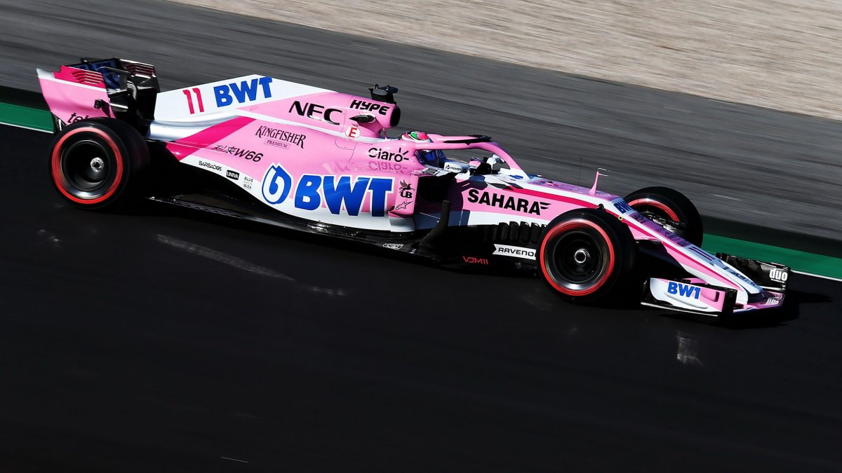 Sergio Perez v druhých předsezonních testech v Barceloně