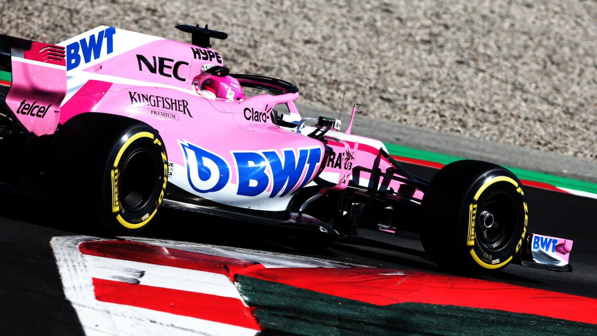 Esteban Ocon v druhých předsezonních testech v Barceloně