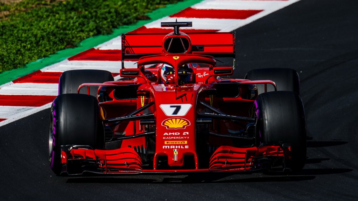 Kimi Räikkönen v druhých předsezonních testech v Barceloně