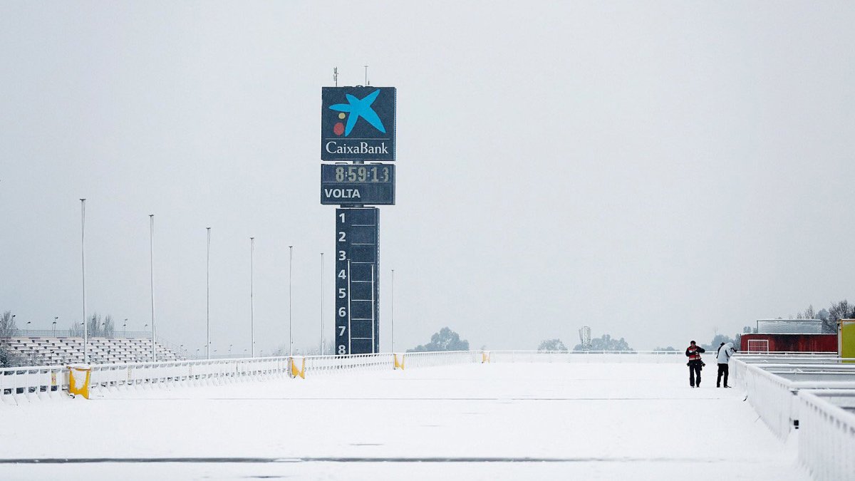 Sníh narušil předsezónní testy v Barceloně