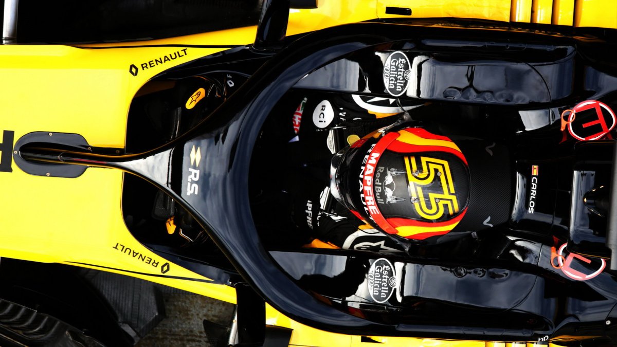 Carlos Sainz při prvních předsezonních testech v Barceloně