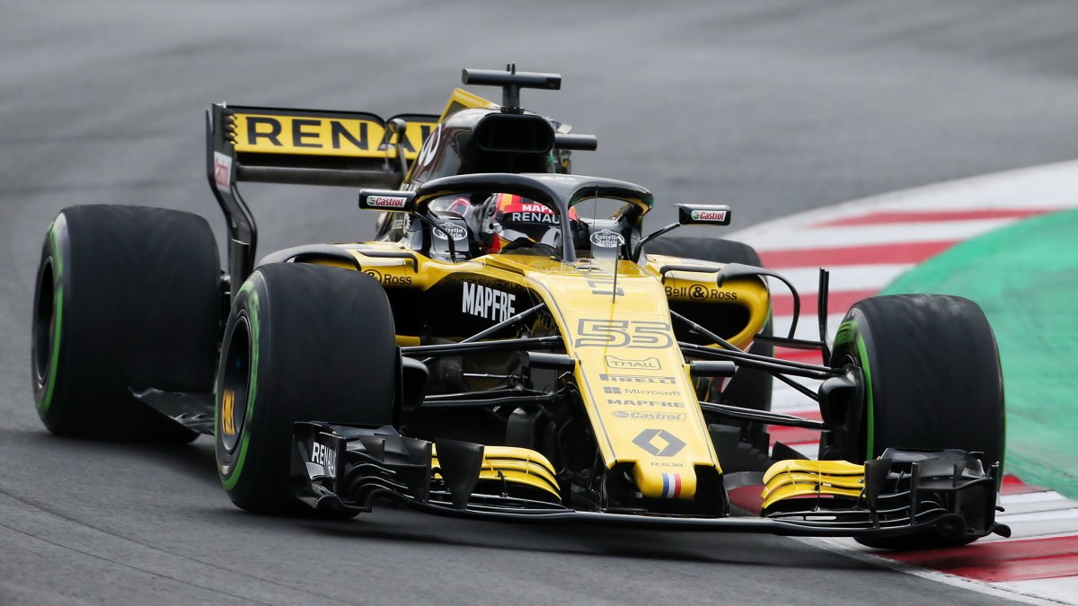 Carlos Sainz při prvních předsezonních testech v Barceloně