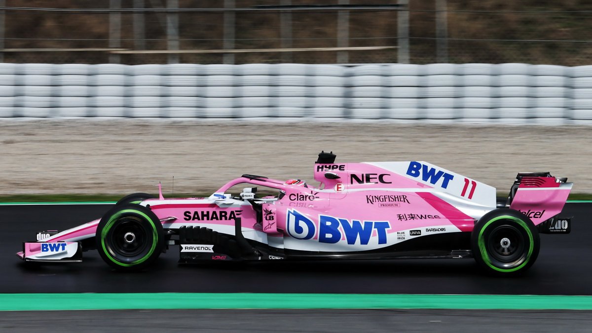 Sergio Pérez poslední den prvních předsezonních testů v Barceloně