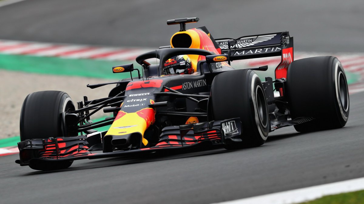 Max Verstappen poslední den prvních předsezonních testů v Barceloně