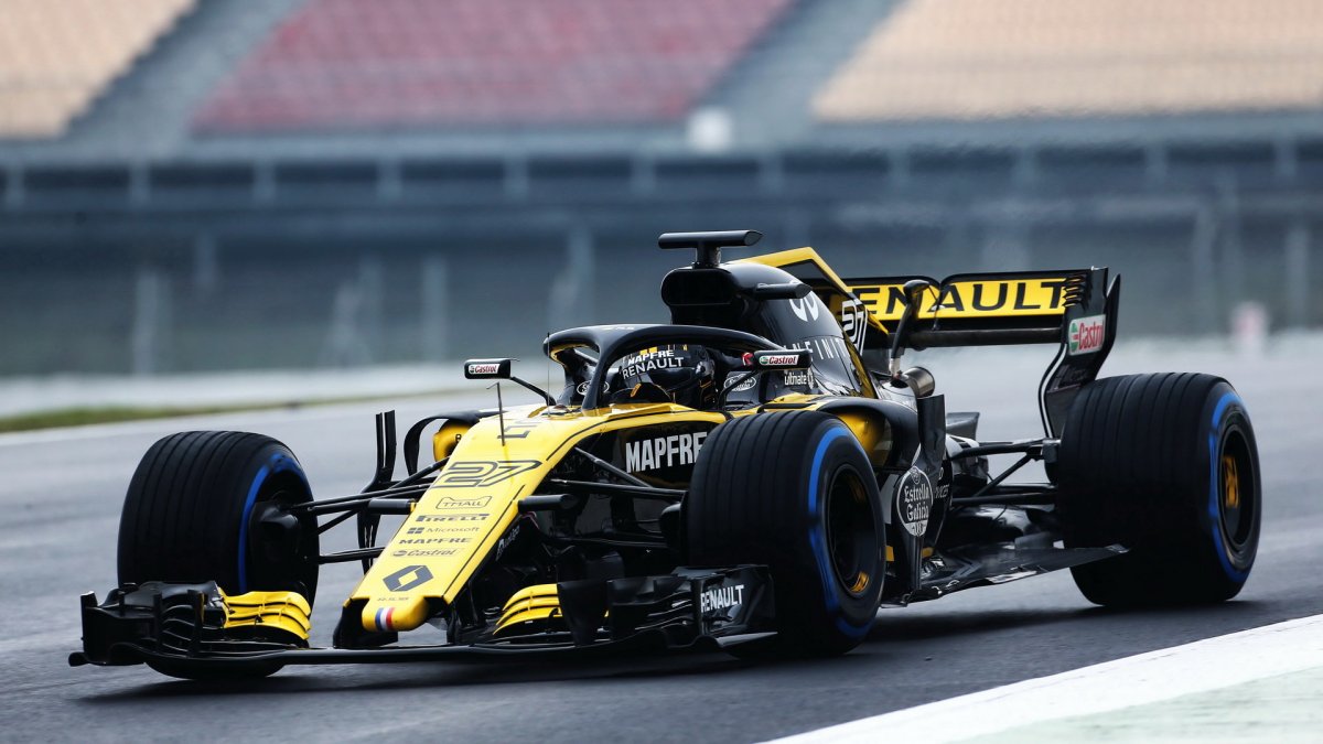 Nico Hülkenberg poslední den prvních předsezonních testů v Barceloně