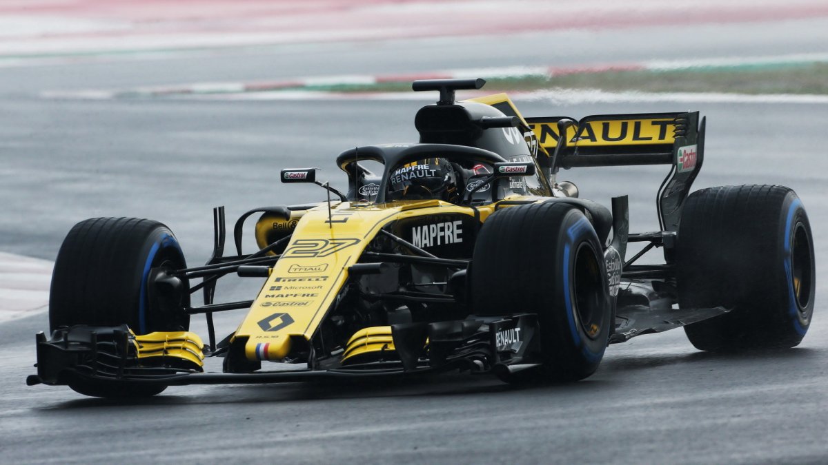 Nico Hülkenberg poslední den prvních předsezonních testů v Barceloně
