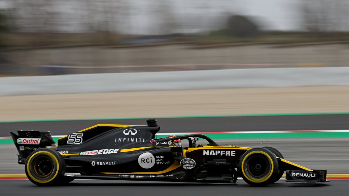 Carlos Sainz při prvních předsezonních testech v Barceloně