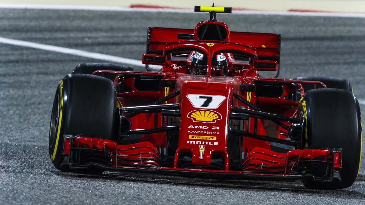 Kimi v závodě v Bahrajnu