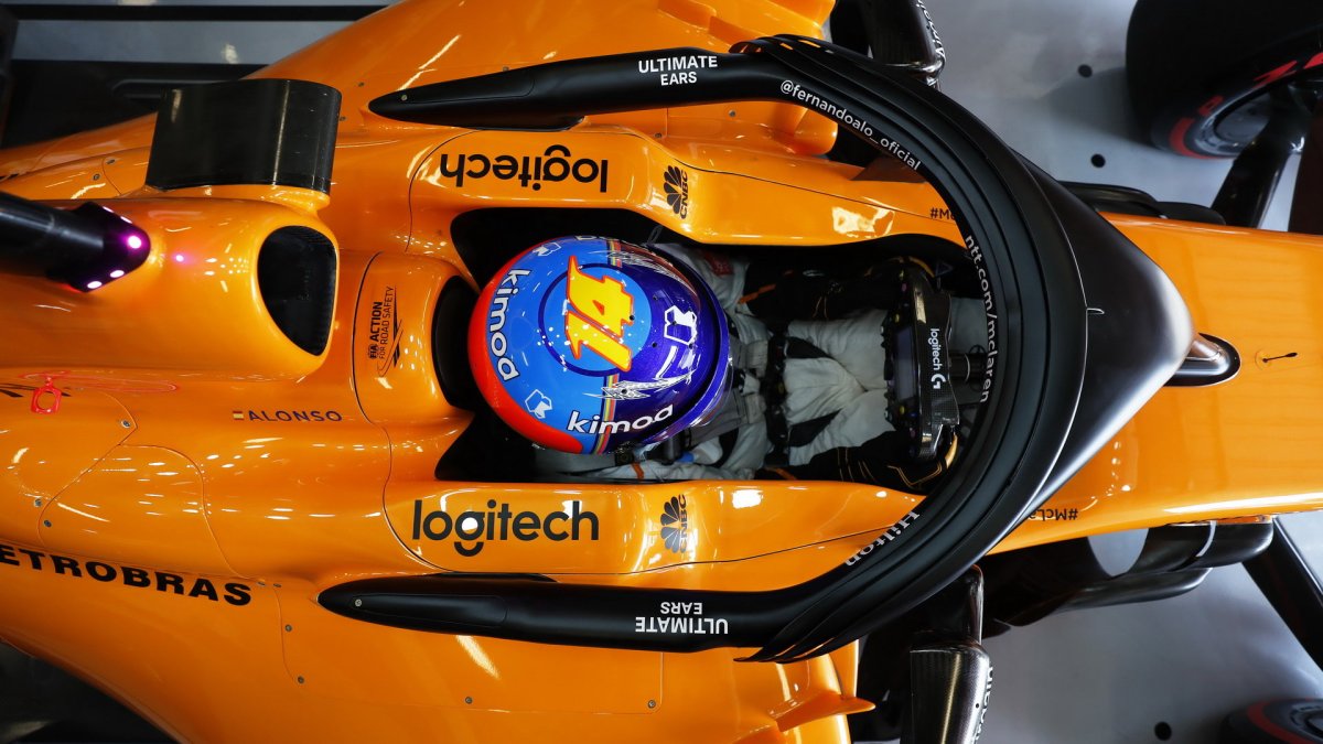Fernando Alonso v kvalifikaci ve Španělsku
