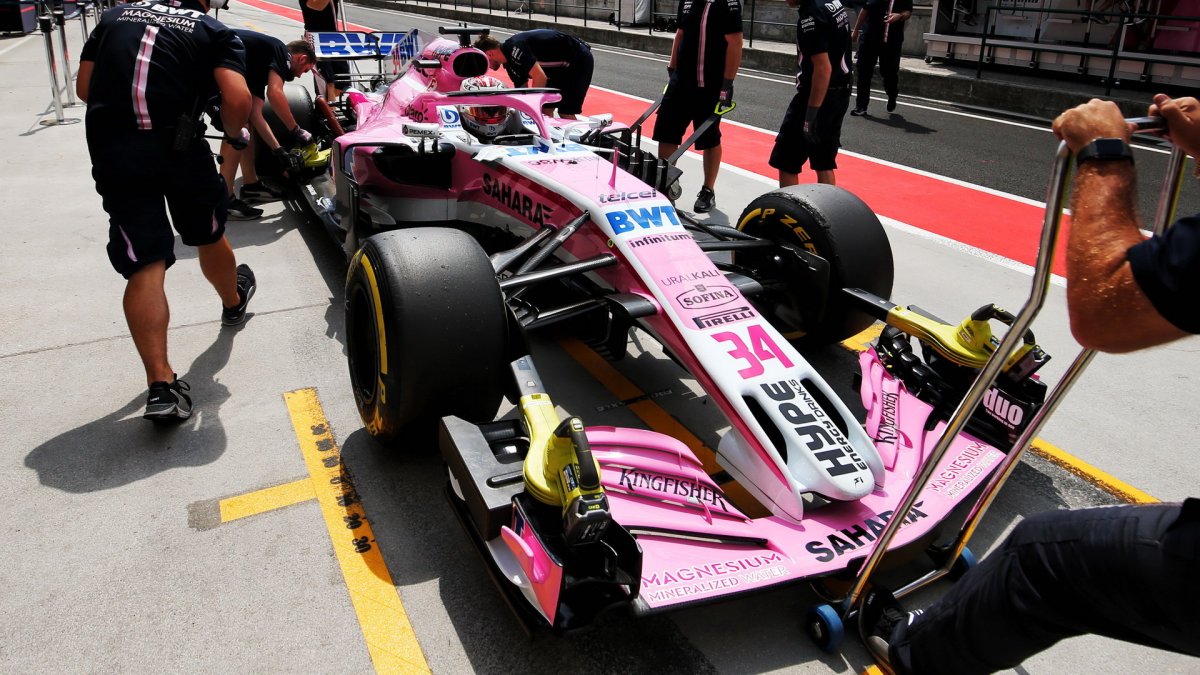 Nicholas Latifi při sezónních testech v Maďarsku