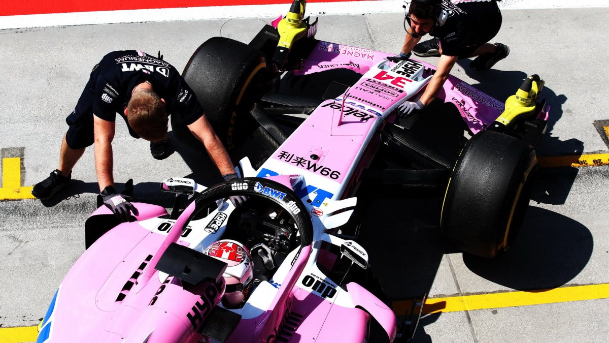 Nicholas Latifi při sezónních testech v Maďarsku