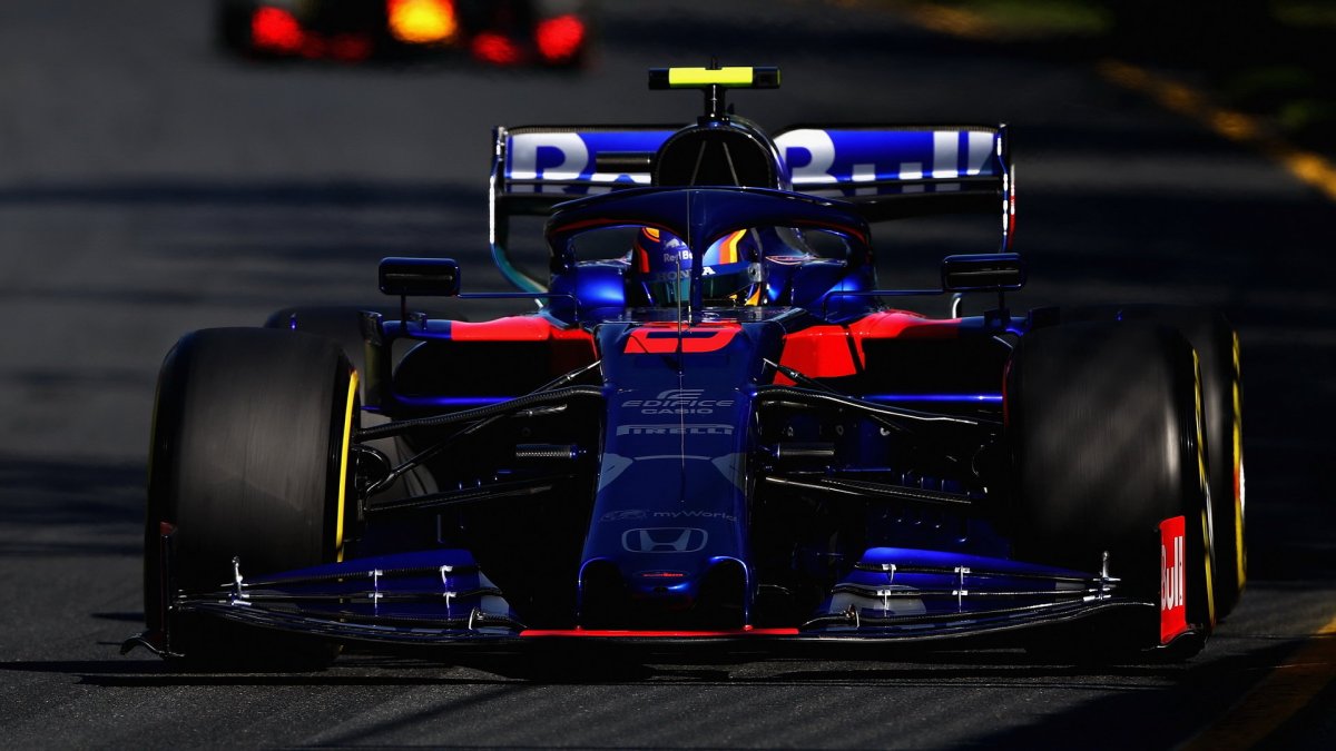 Alexander Albon v tréninku v Melbourne