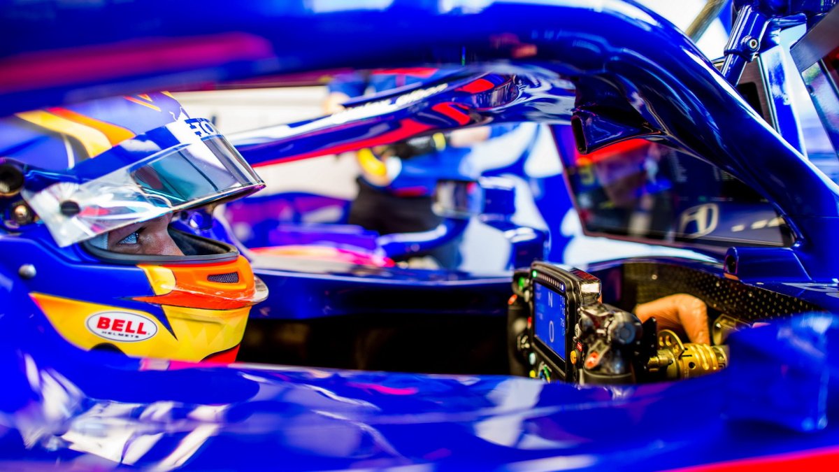 Alexander Albon v tréninku v Melbourne