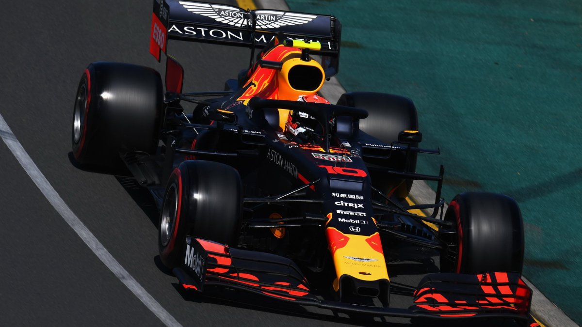 Max Verstappen v tréninku v Melbourne