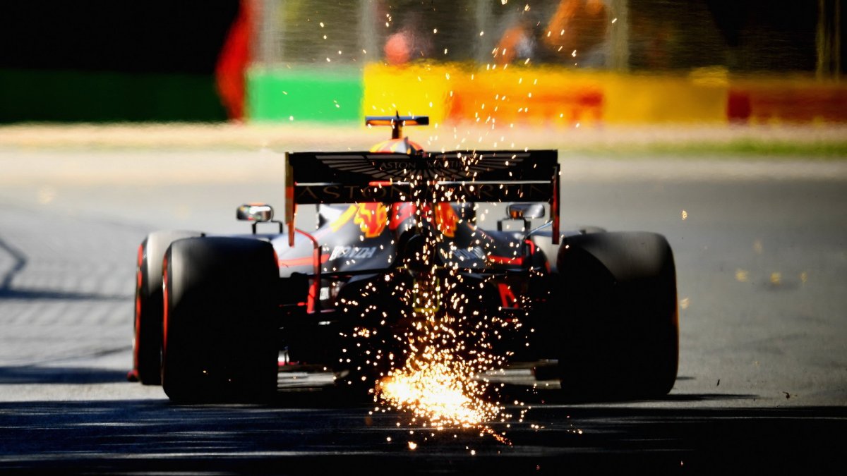 Max Verstappen v tréninku v Melbourne