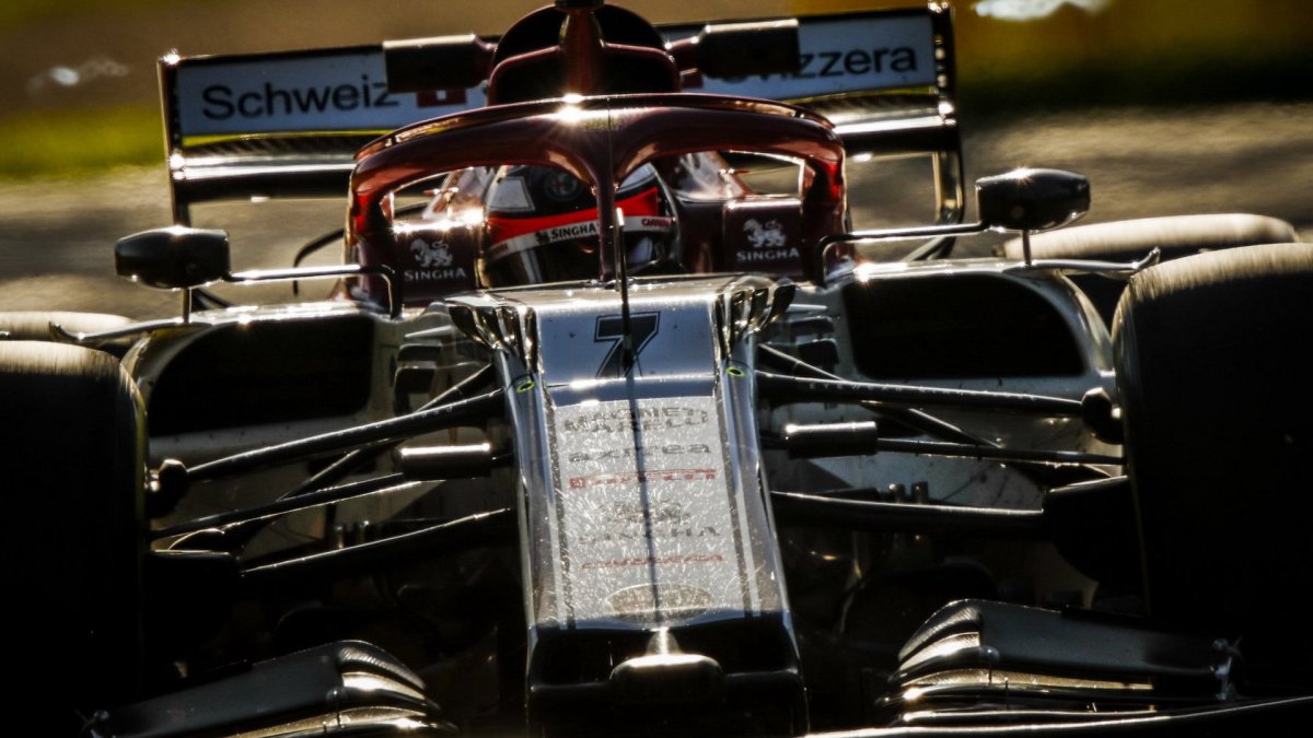 Kimi Räikkönen v tréninku v Melbourne
