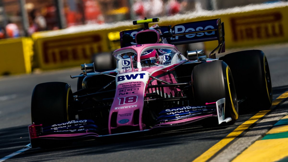 Lance Stroll v tréninku v Melbourne