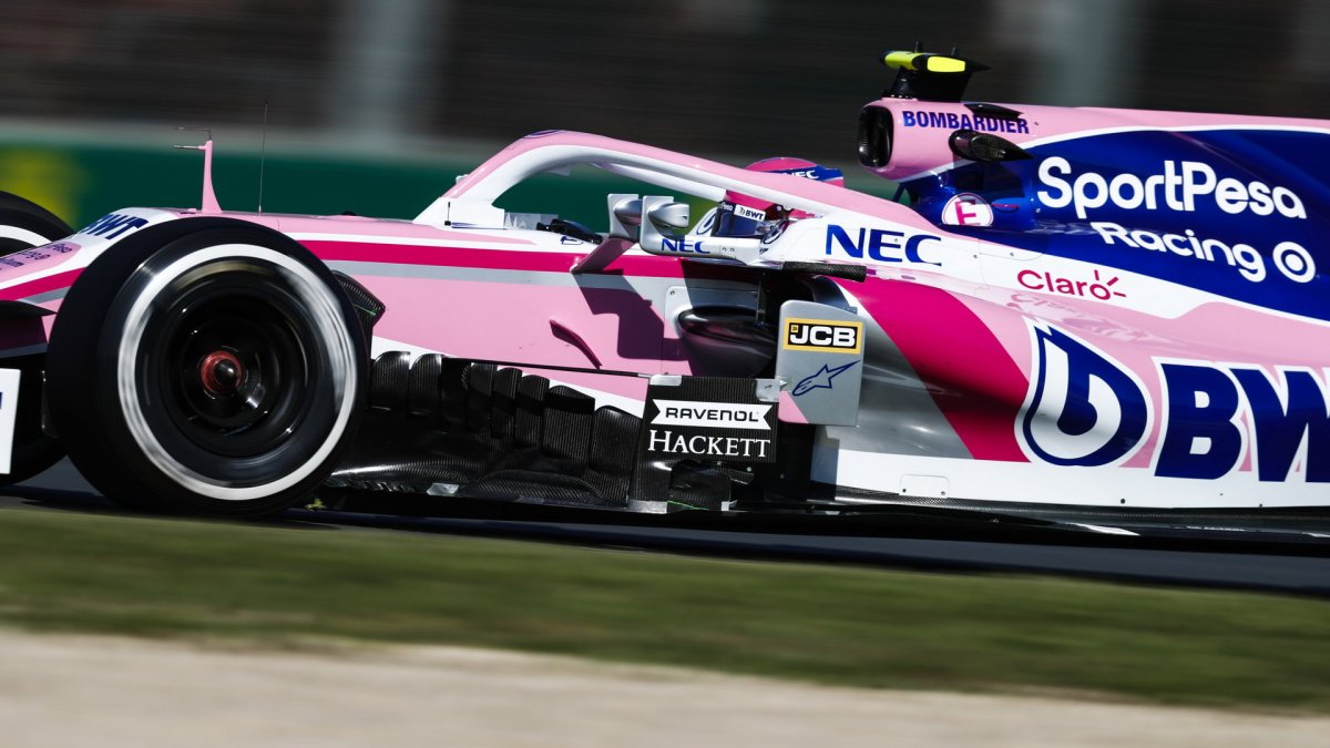 Lance Stroll v tréninku v Melbourne