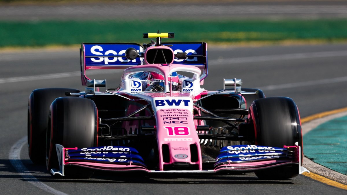 Lance Stroll v tréninku v Melbourne