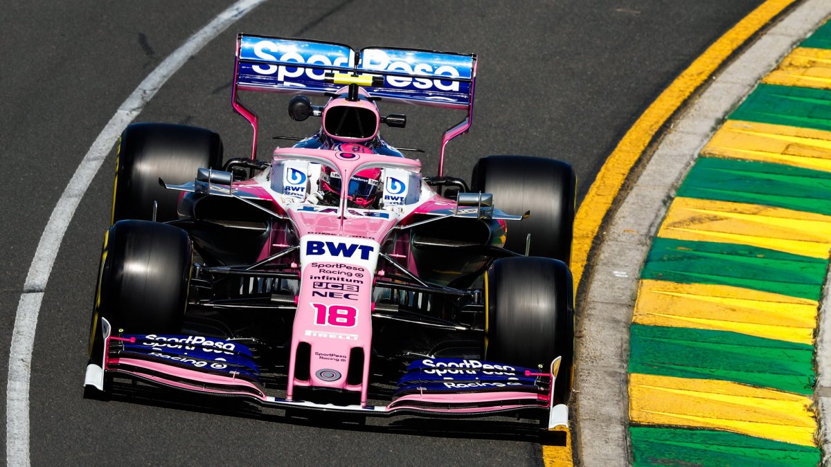Lance Stroll v tréninku v Melbourne