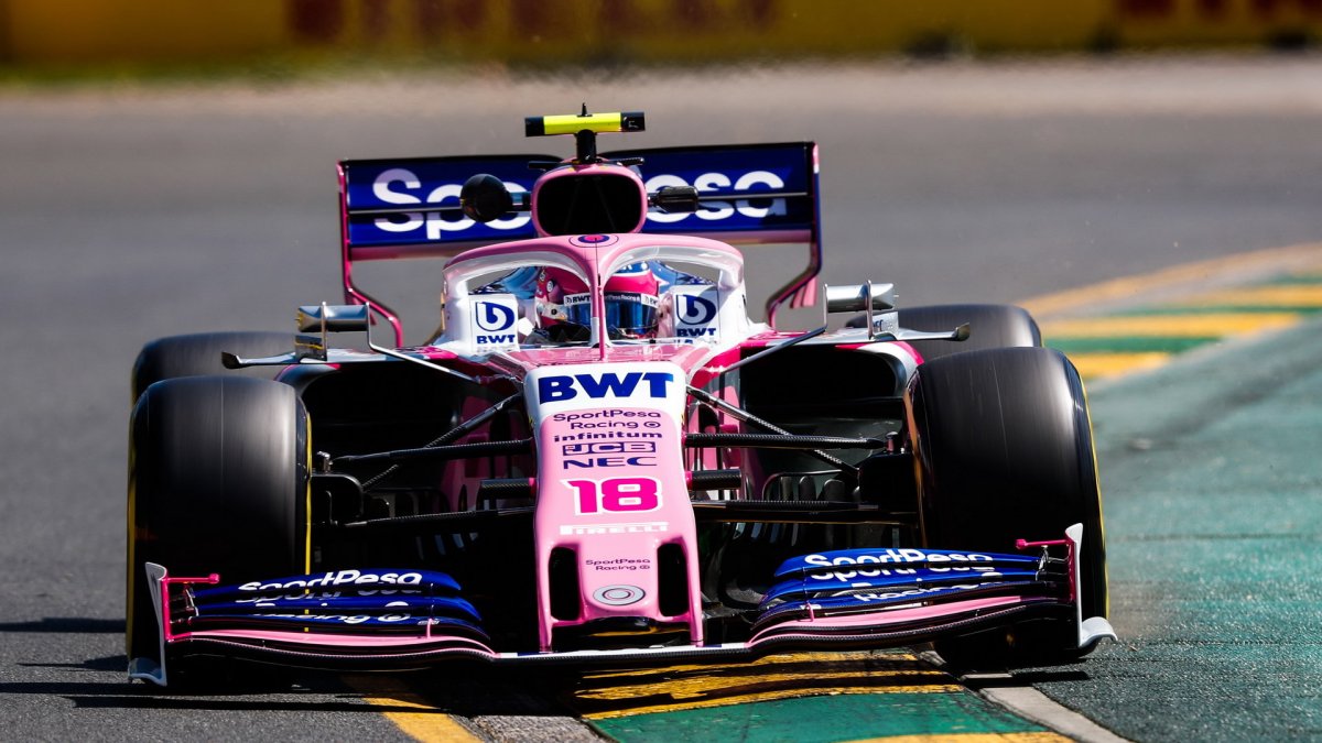 Lance Stroll v tréninku v Melbourne