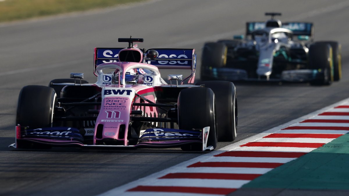 Sergio Pérez v rámci posledního dne druhých předsezonních testů v Barceloně