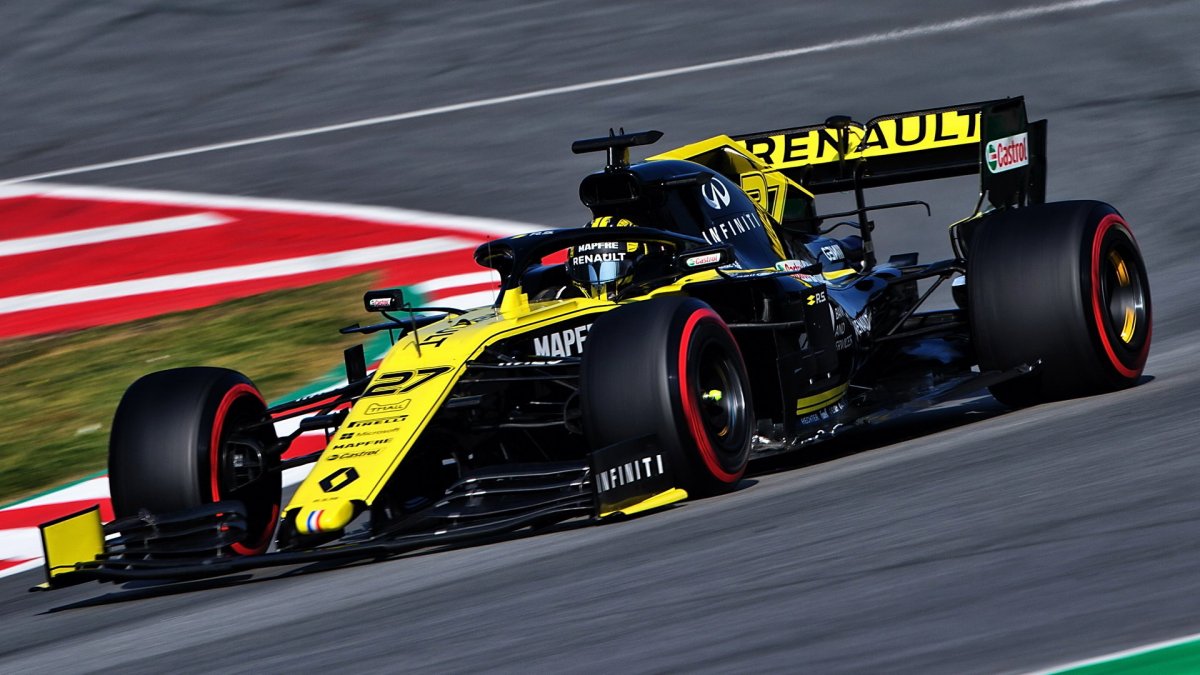 Nico Hülkenberg v rámci třetího dne druhých předsezonních testů v Barceloně