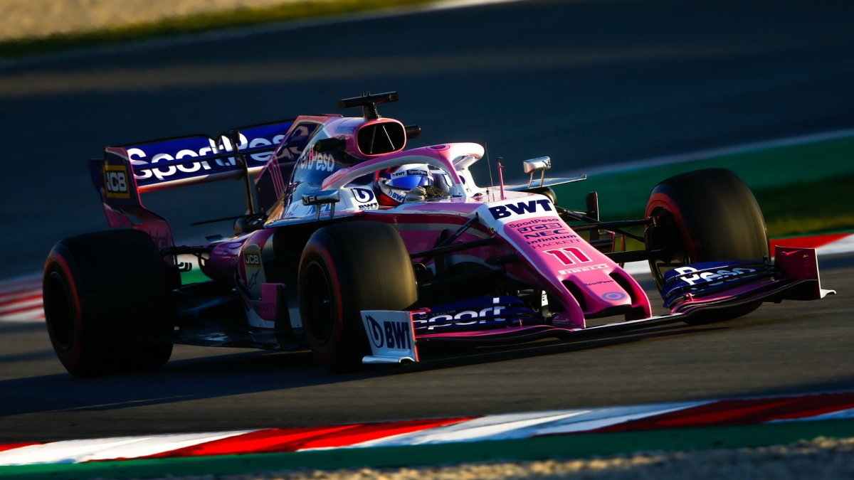Lance Stroll v rámci třetího dne druhých předsezonních testů v Barceloně