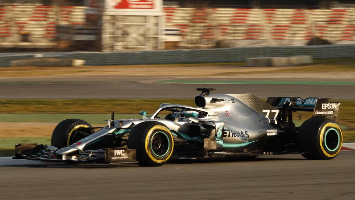 Valtteri Bottas v rámci třetího dne druhých předsezonních testů v Barceloně
