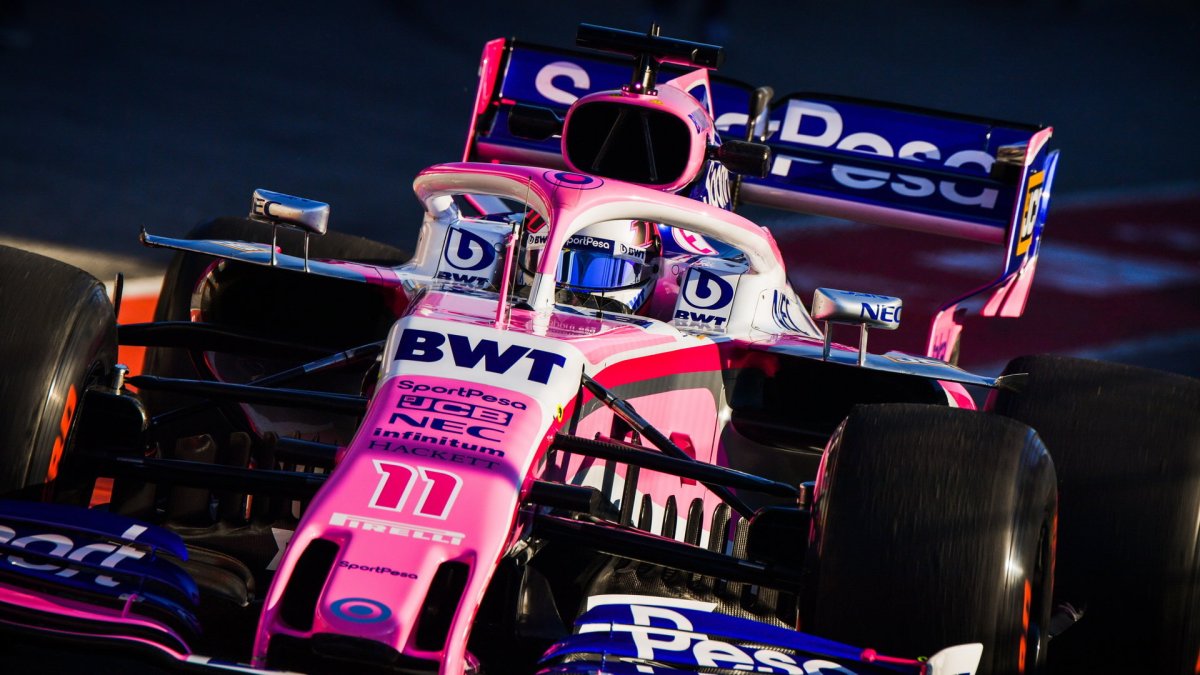 Sergio Pérez v rámci druhého dne druhých předsezonních testů v Barceloně