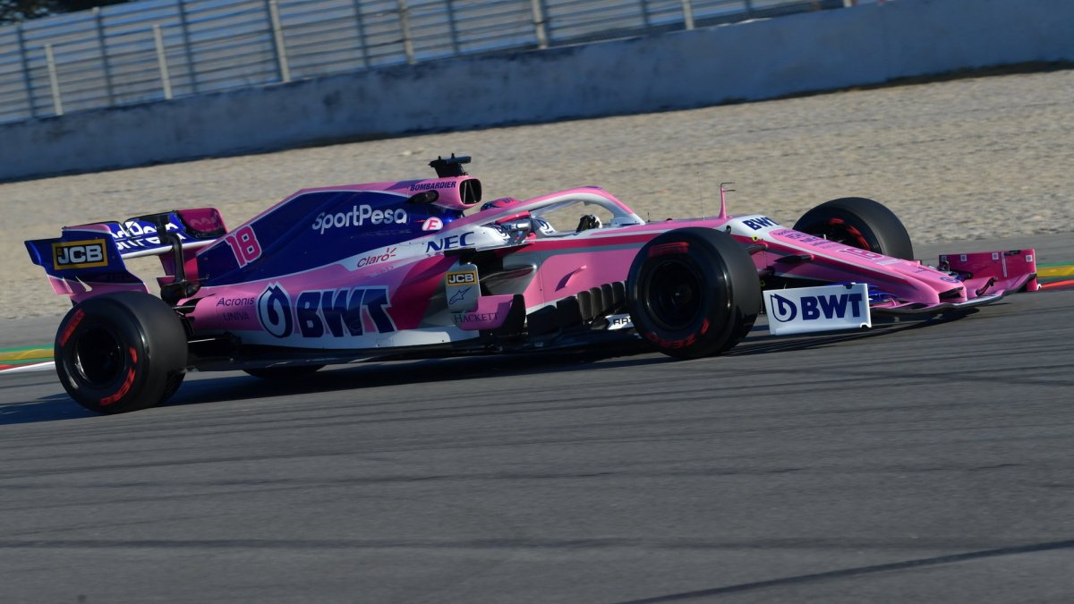 Lance Stroll v rámci druhých předsezonních testů v Barceloně