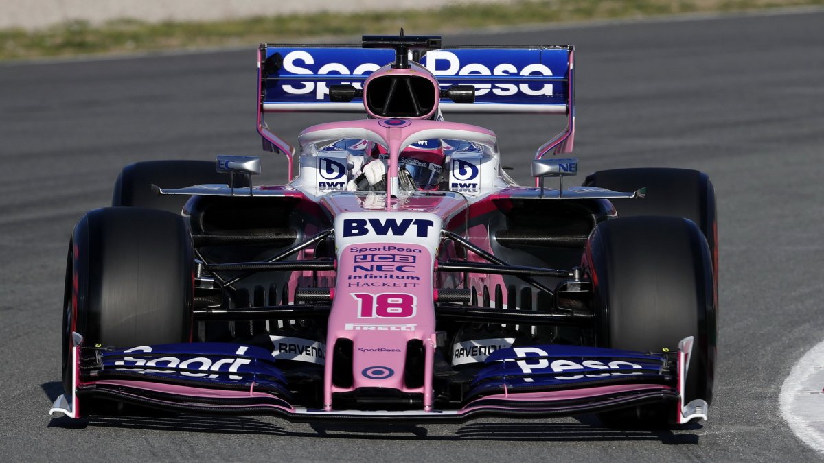 Lance Stroll v rámci druhých předsezonních testů v Barceloně