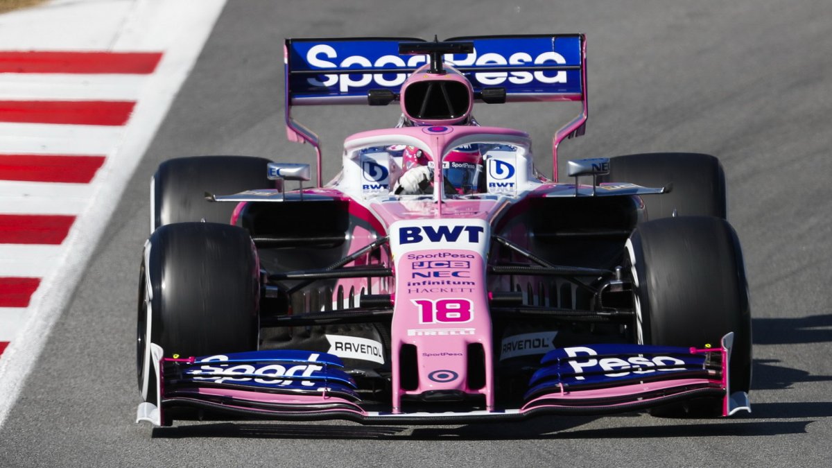 Lance Stroll v rámci druhých předsezonních testů v Barceloně