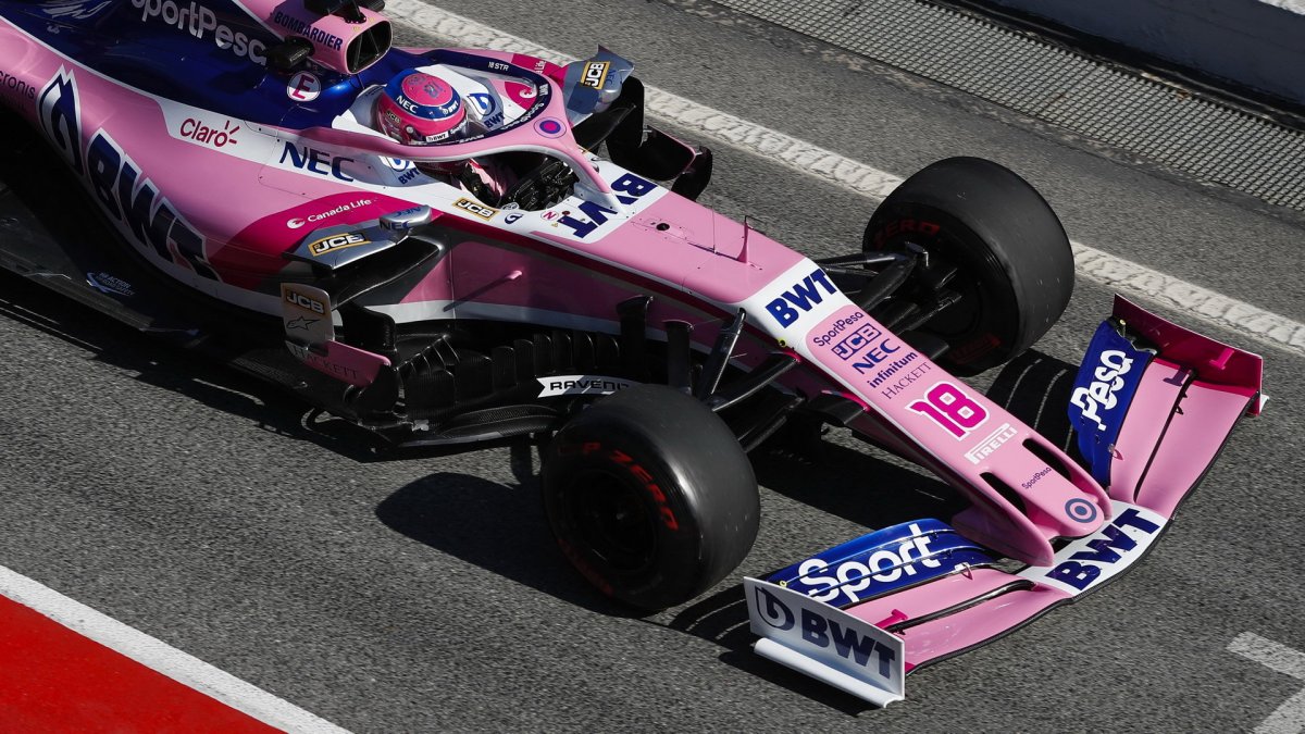 Lance Stroll v rámci druhých předsezonních testů v Barceloně