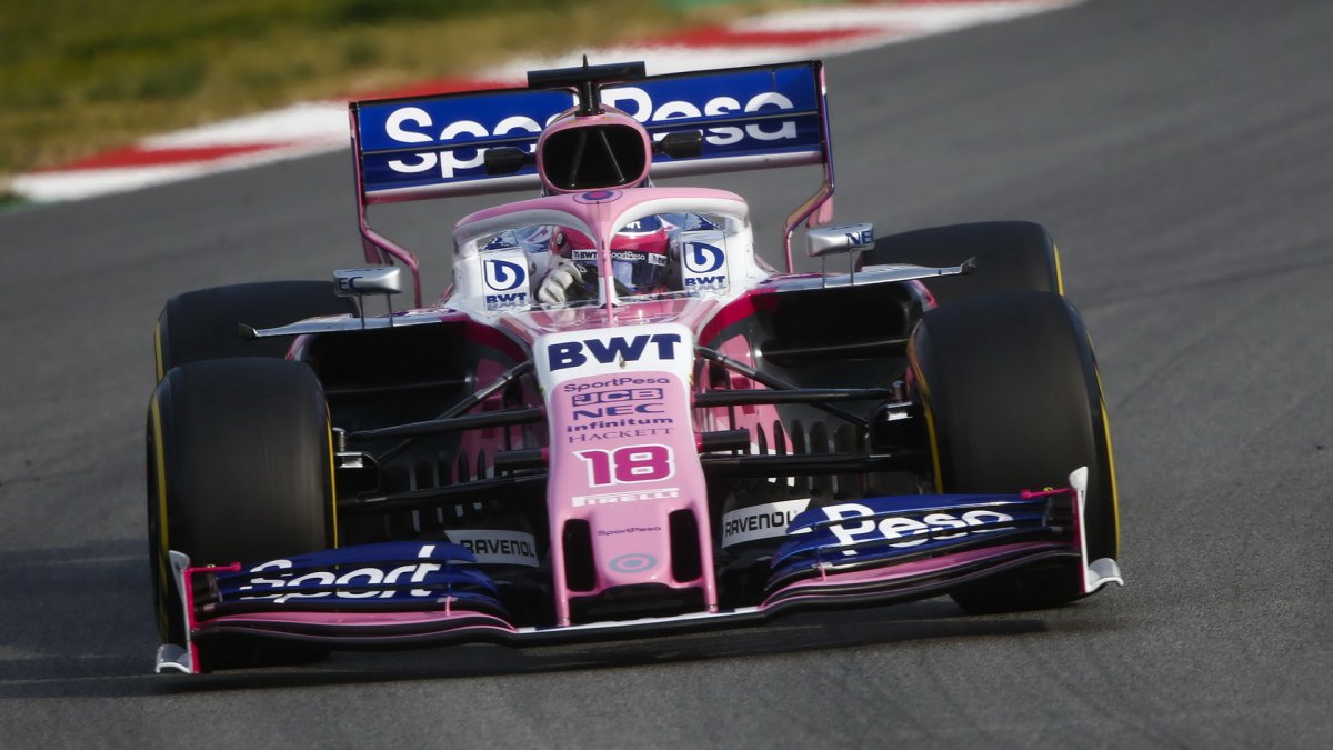 Lance Stroll v rámci druhých předsezonních testů v Barceloně