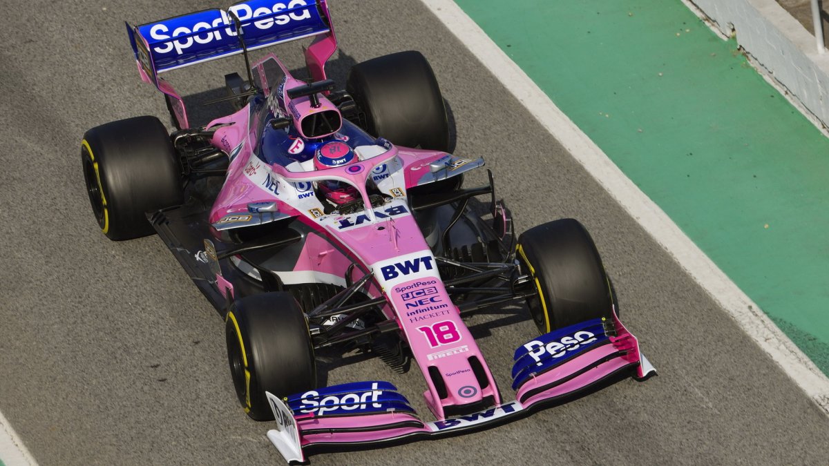 Lance Stroll v rámci druhých předsezonních testů v Barceloně