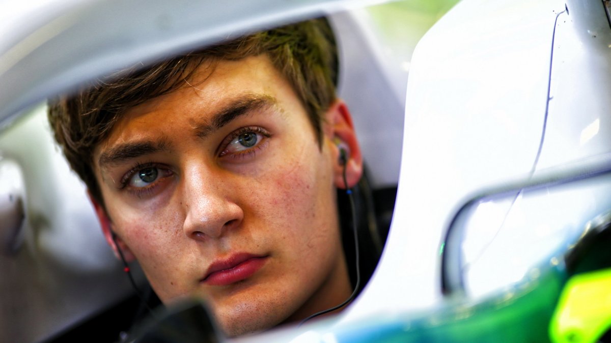 George Russell v rámci druhých předsezonních testů v Barceloně