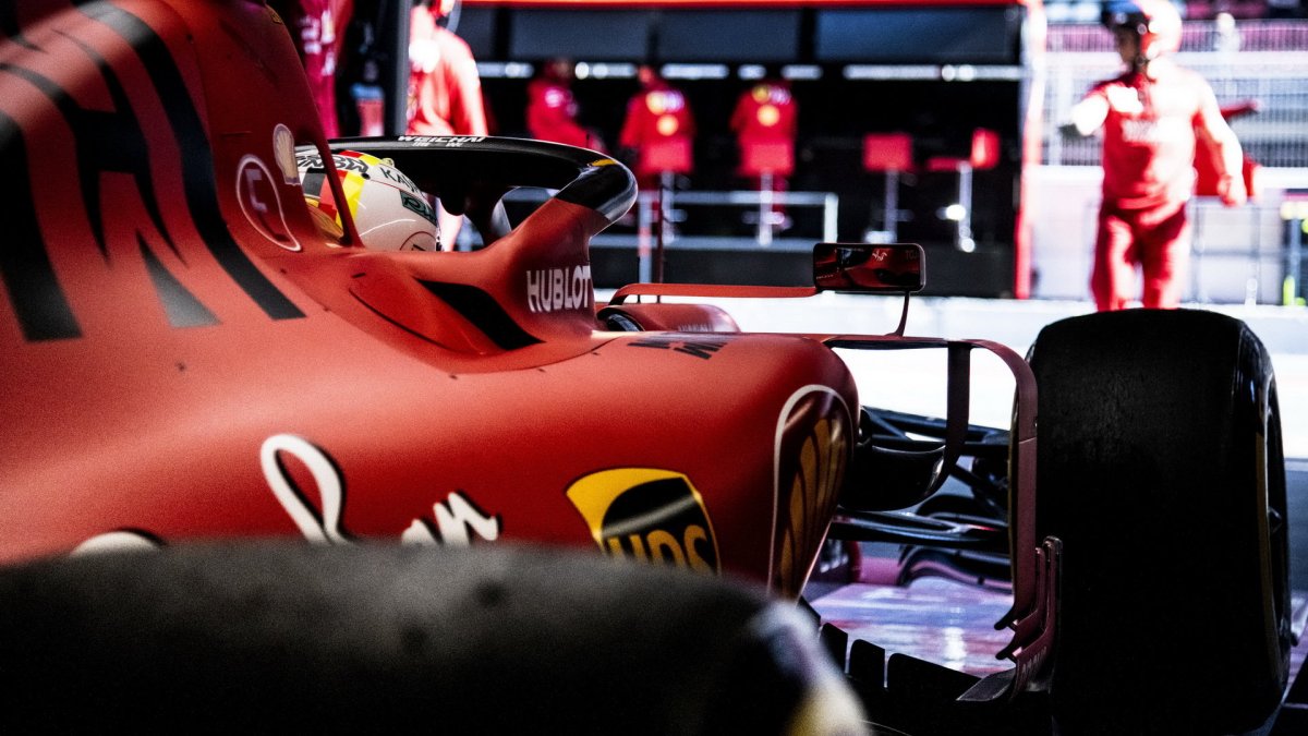 Sebastian Vettel v rámci druhých předsezonních testů v Barceloně