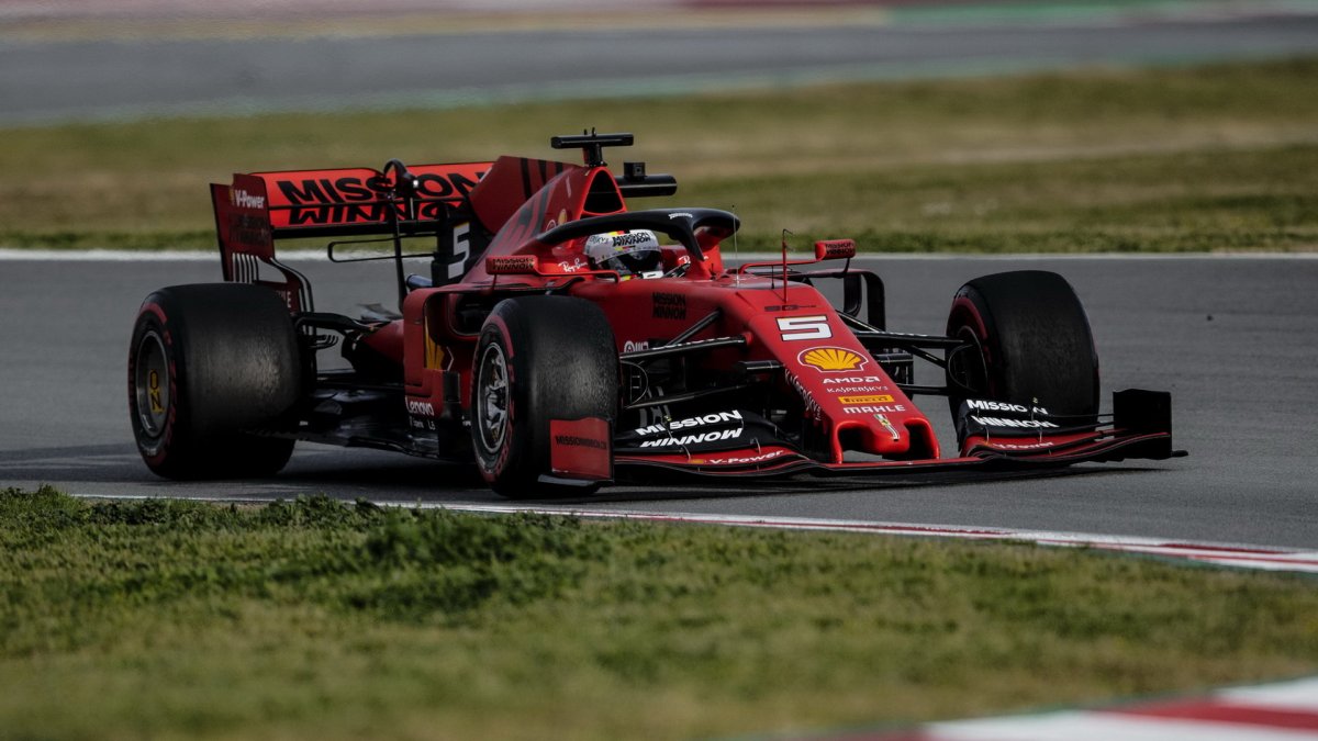 Sebastian Vettel v rámci druhých předsezonních testů v Barceloně